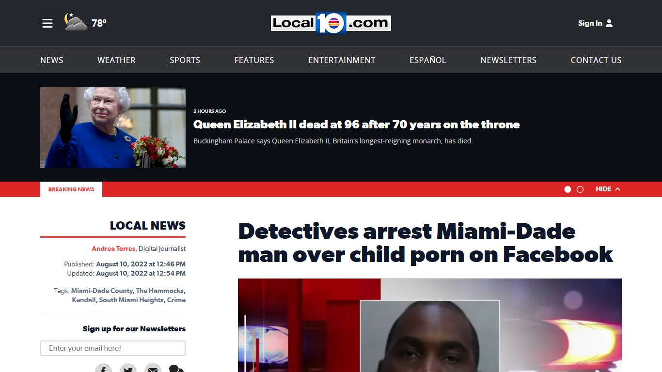 Detectives arrest Miami-Dade man over child porn on Facebook